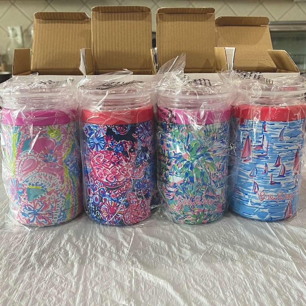 Lilly Pulitzer tumblers (set of 4)
